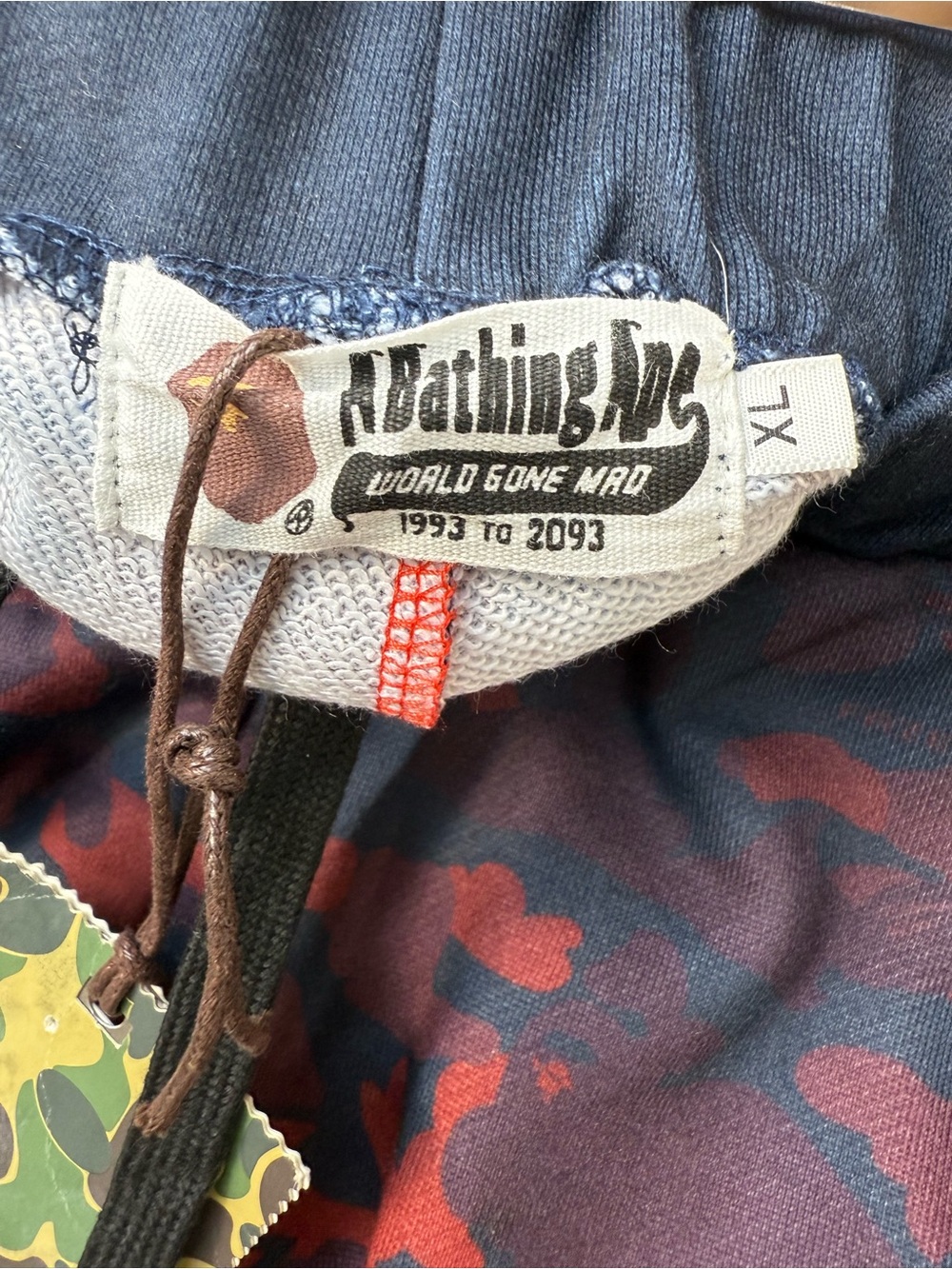 Bape FaZe Clan Red & Black Camo Athletic Shorts - Picture 9 of 10